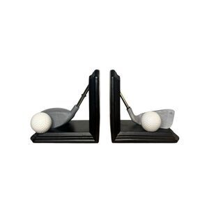 Threshold Golf Club Bookends Iron and Driver Bookshelf Decor